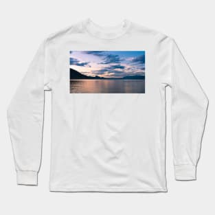 Okanagan Lake Summer Evening Sunset View Long Sleeve T-Shirt